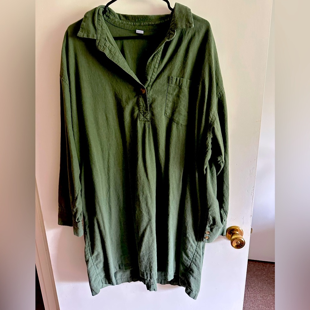 Old navy tunic shirt army green